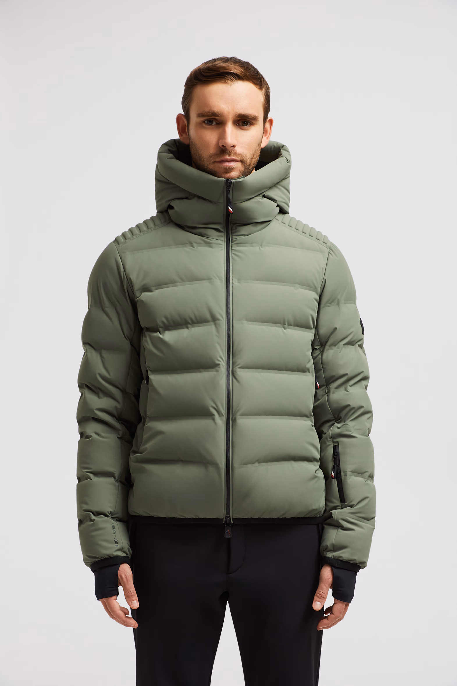 Lagorai Hooded Down Ski Jacket Men Sage Green Moncler 3